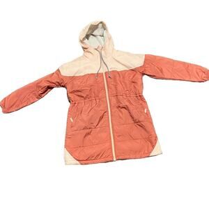 Columbia Women's Flash Challenger Sherpa Long Coat Size Large Pink Ski Snow